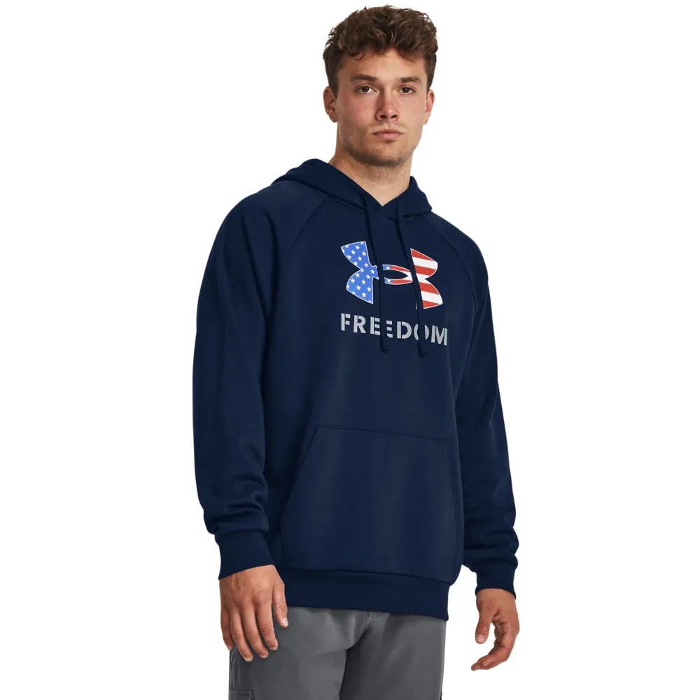 'Under Armour' Men's Freedom Rival BFL Fleece Hoodie - Academy / Steel