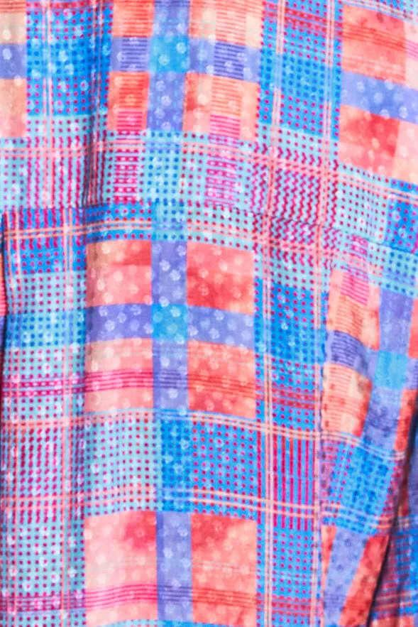 Vibrant Check Dress