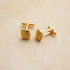 Vintage Domed Linear Cufflinks