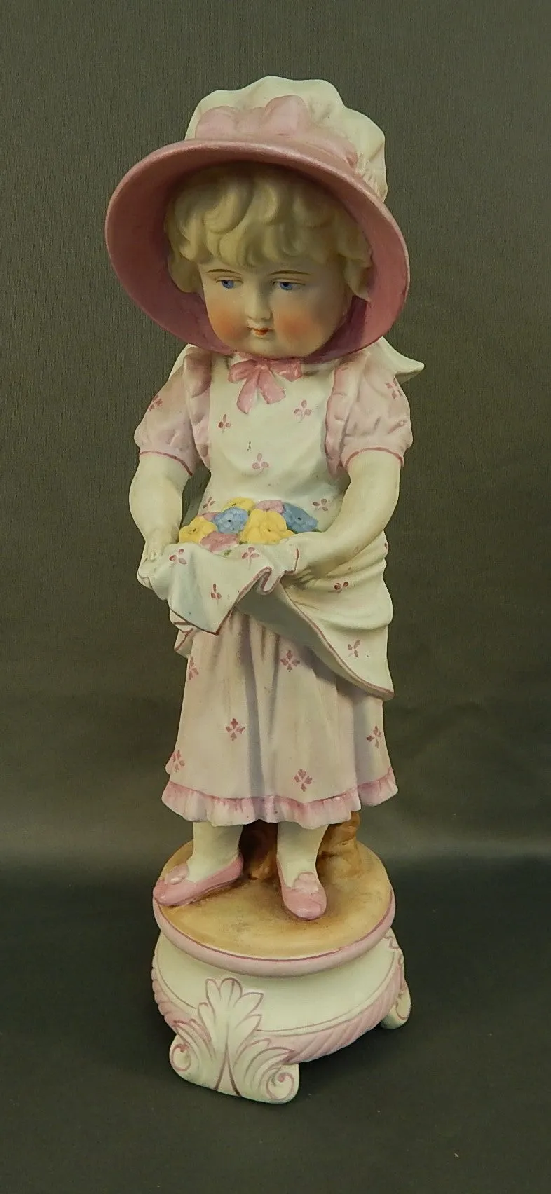 Vintage German Bisque Figurine of a Young Girl - Very Good Condition