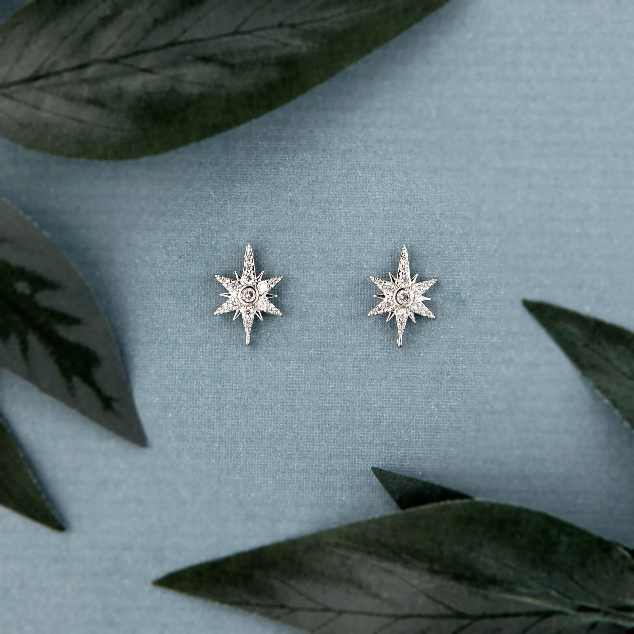 Vintage Inspired Star Stud Earrings