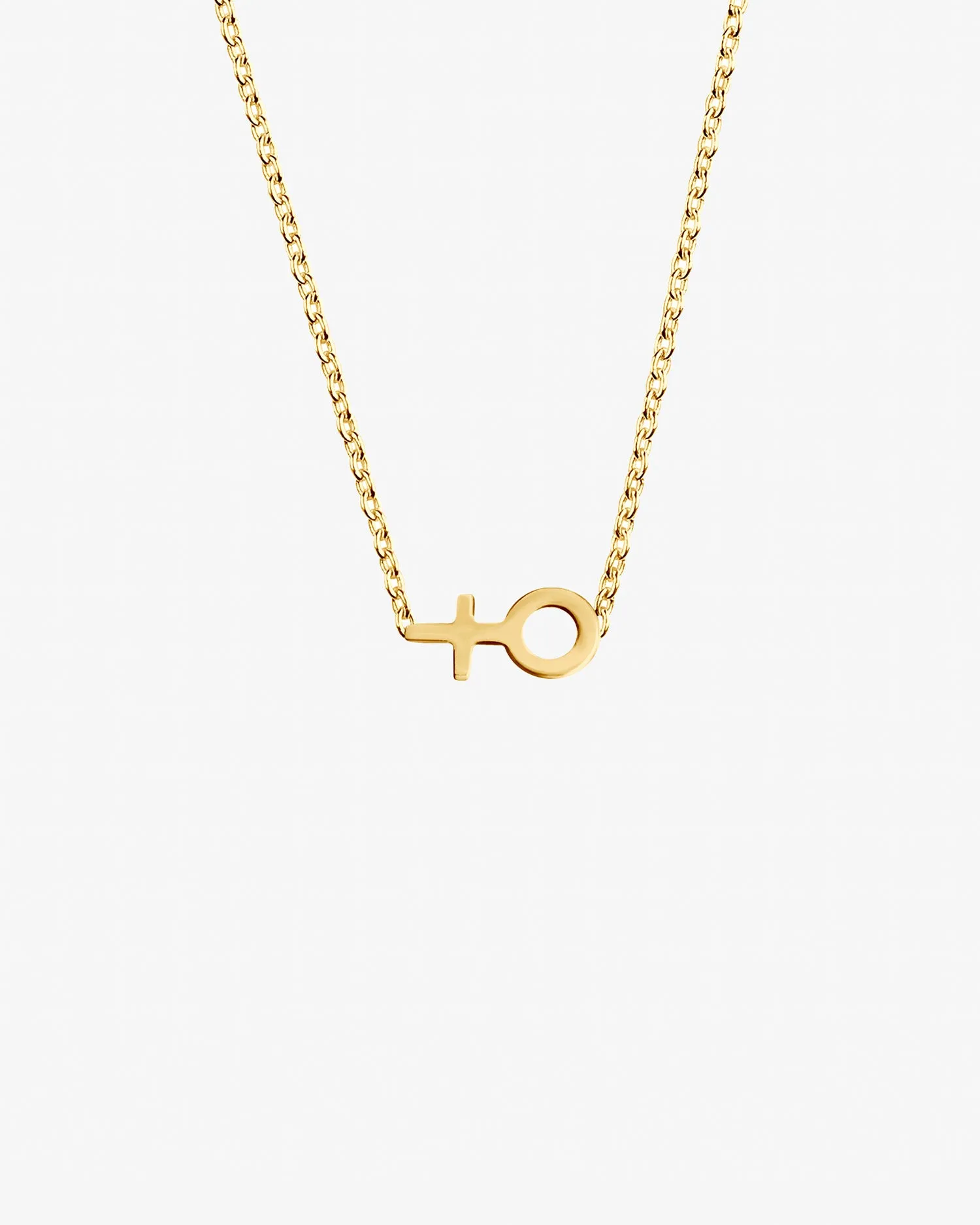 Women Unite small necklace gold