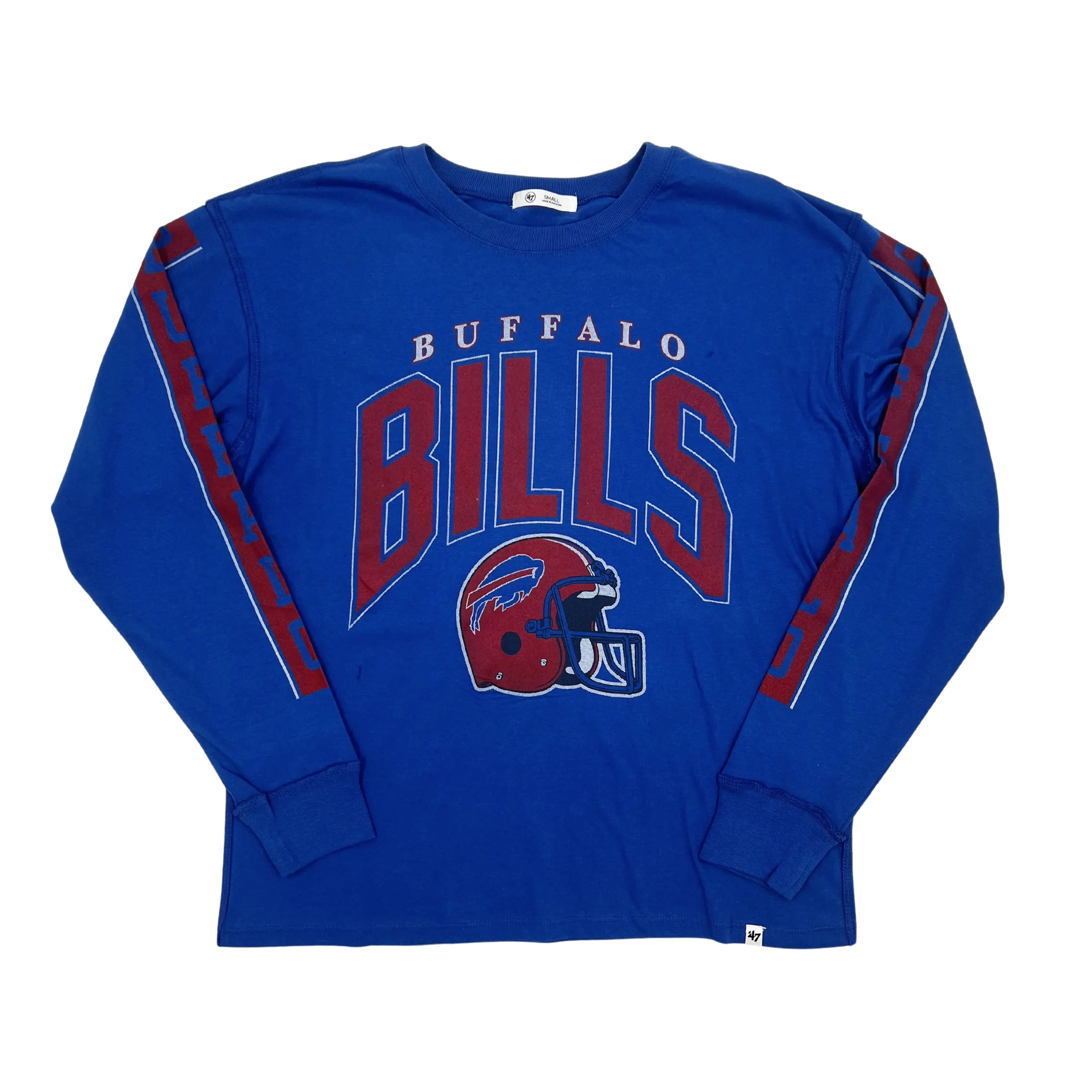 Women's '47 Brand Buffalo Bills With Red Helmet Long Sleeve Shirt