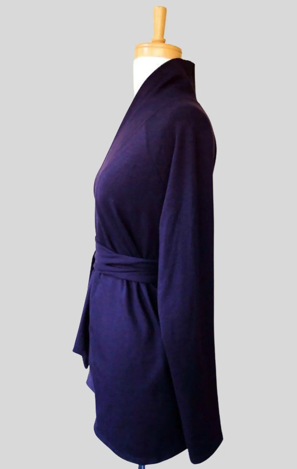 Women's cardigan with shawl collar