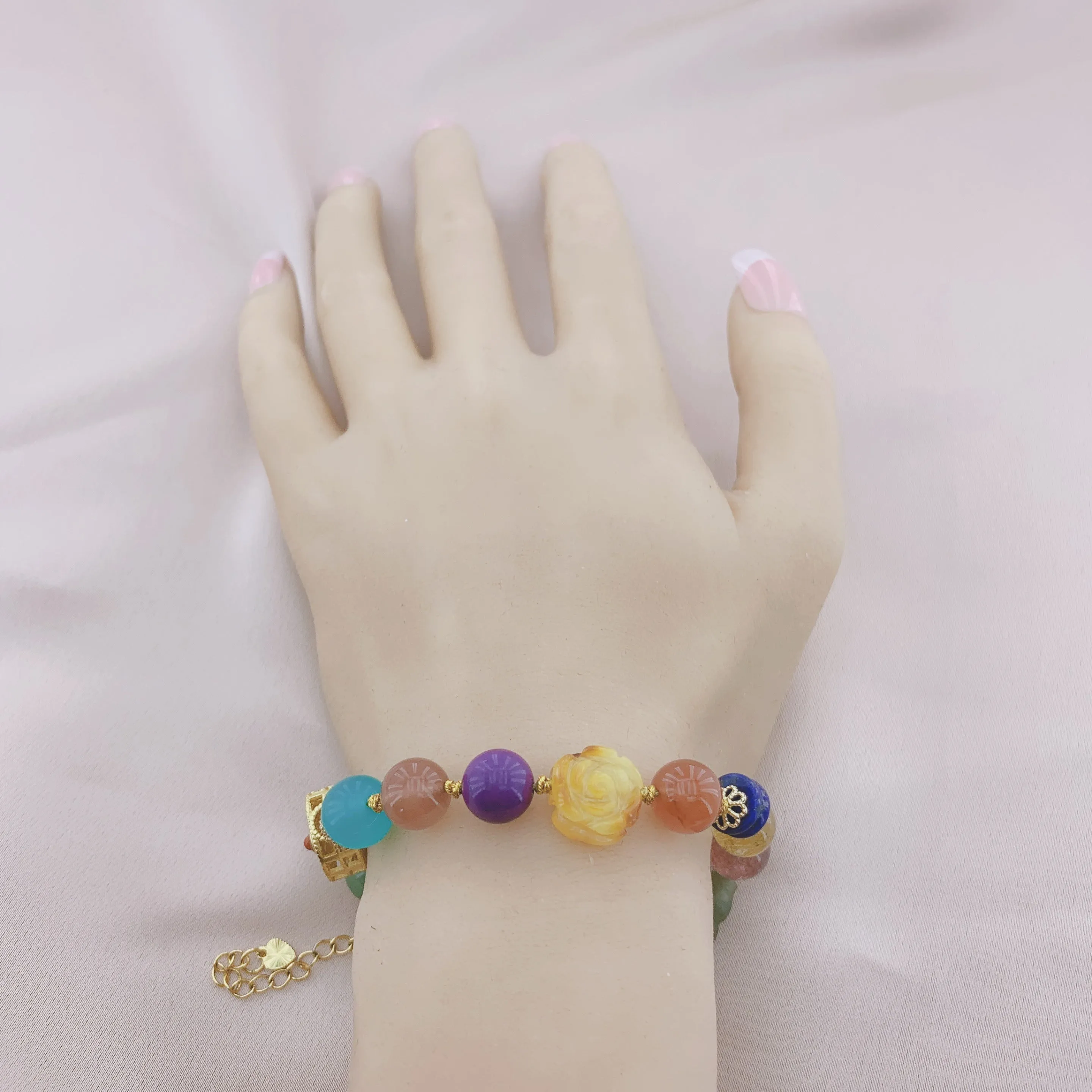 Women's Fashion Multic Color Beads Gemstone Bracelets