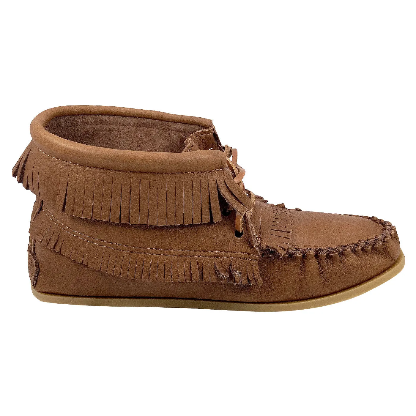 Women's Maple Apache Moose Hide Moccasin Boots