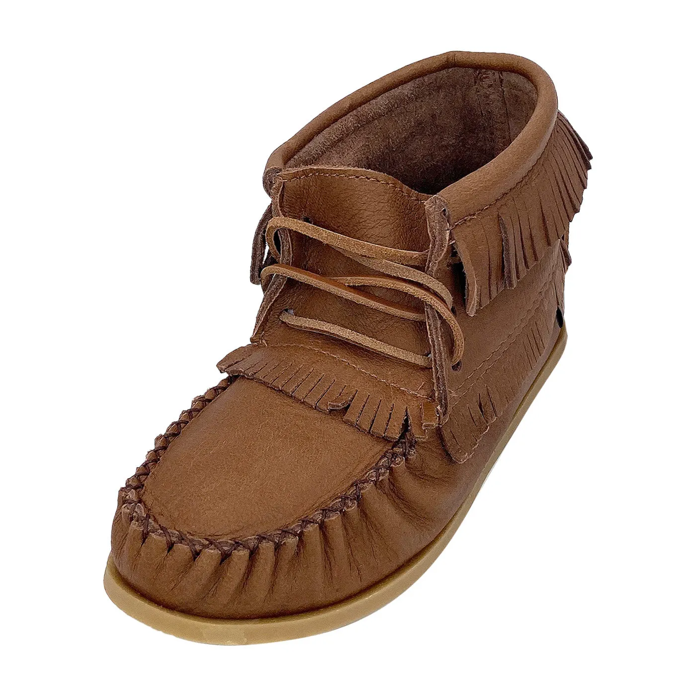 Women's Maple Apache Moose Hide Moccasin Boots