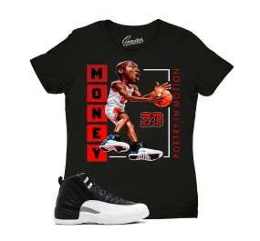 Womens Playoff 12 Shirt - Poetry In Motion - Black